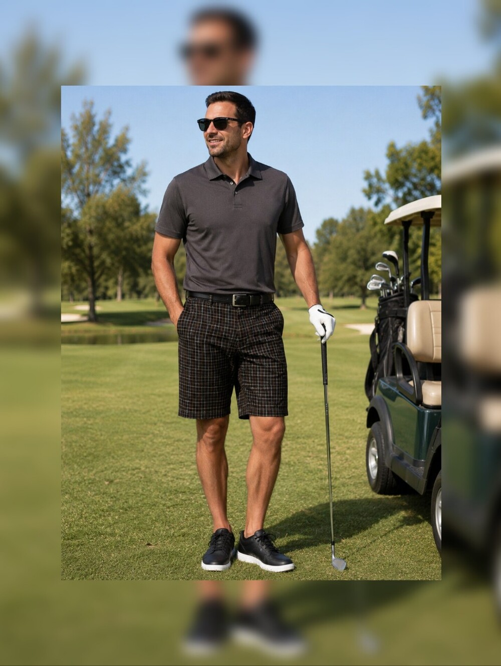 Nick Danger Plaid Golf Shorts 32